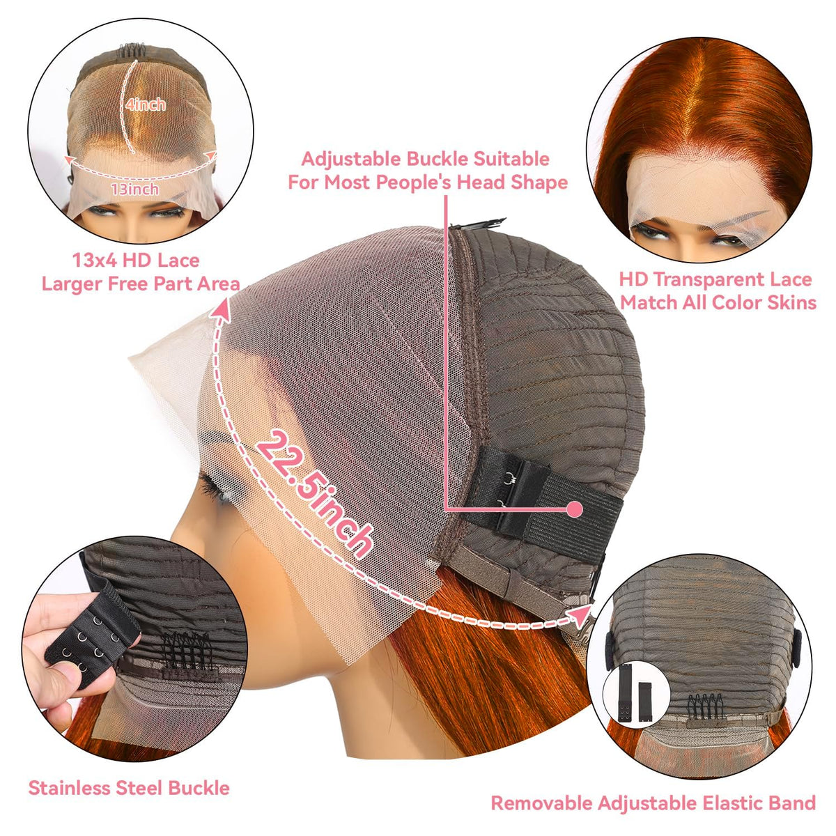 Human Hair 13x4 HD Lace Front Wigs