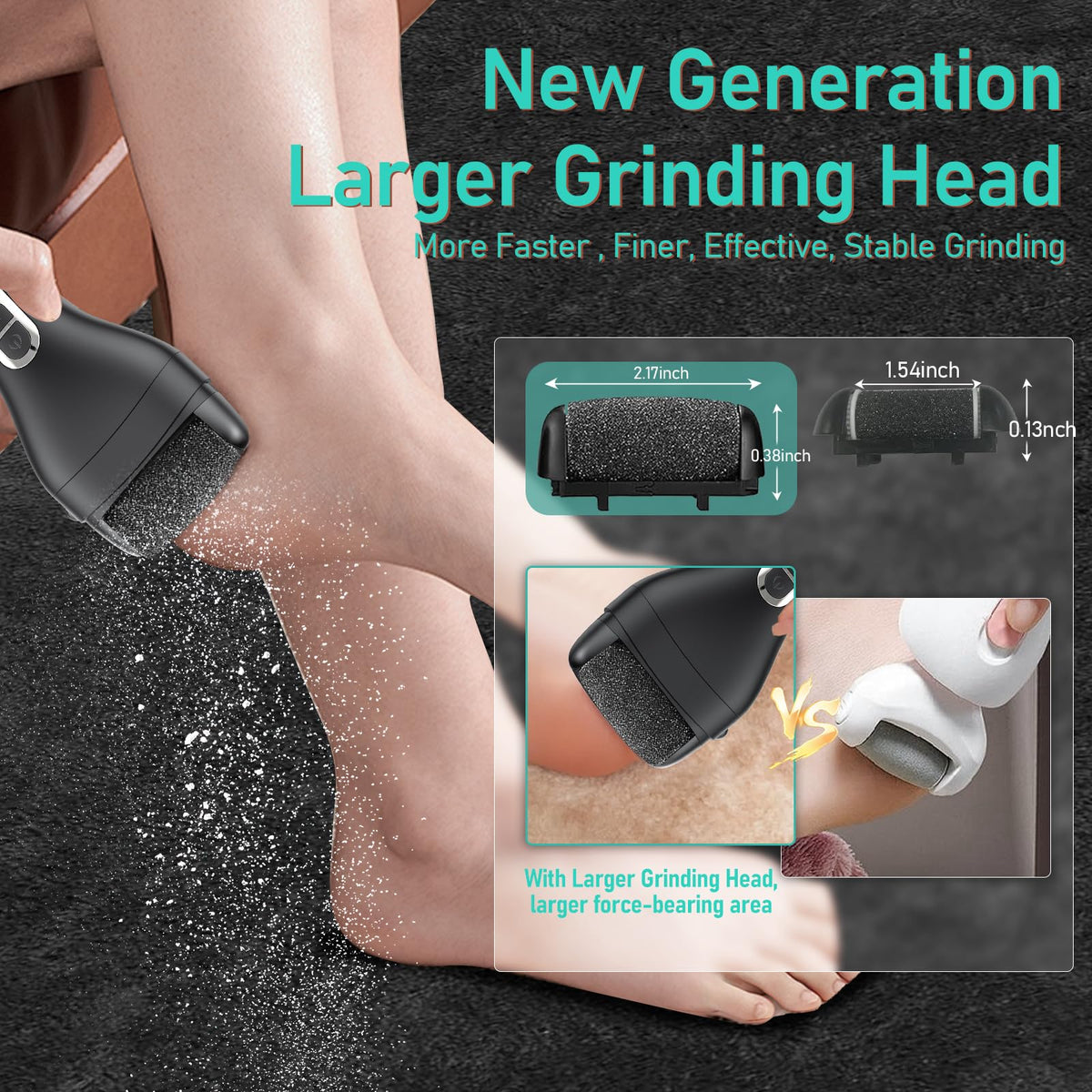 Electric Callus Remover for Feet, Rechargeable Waterproof Foot File