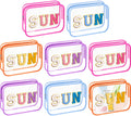 Kacctyen 8 Pcs Clear PVC Makeup Bags with Chenille Letter Patches