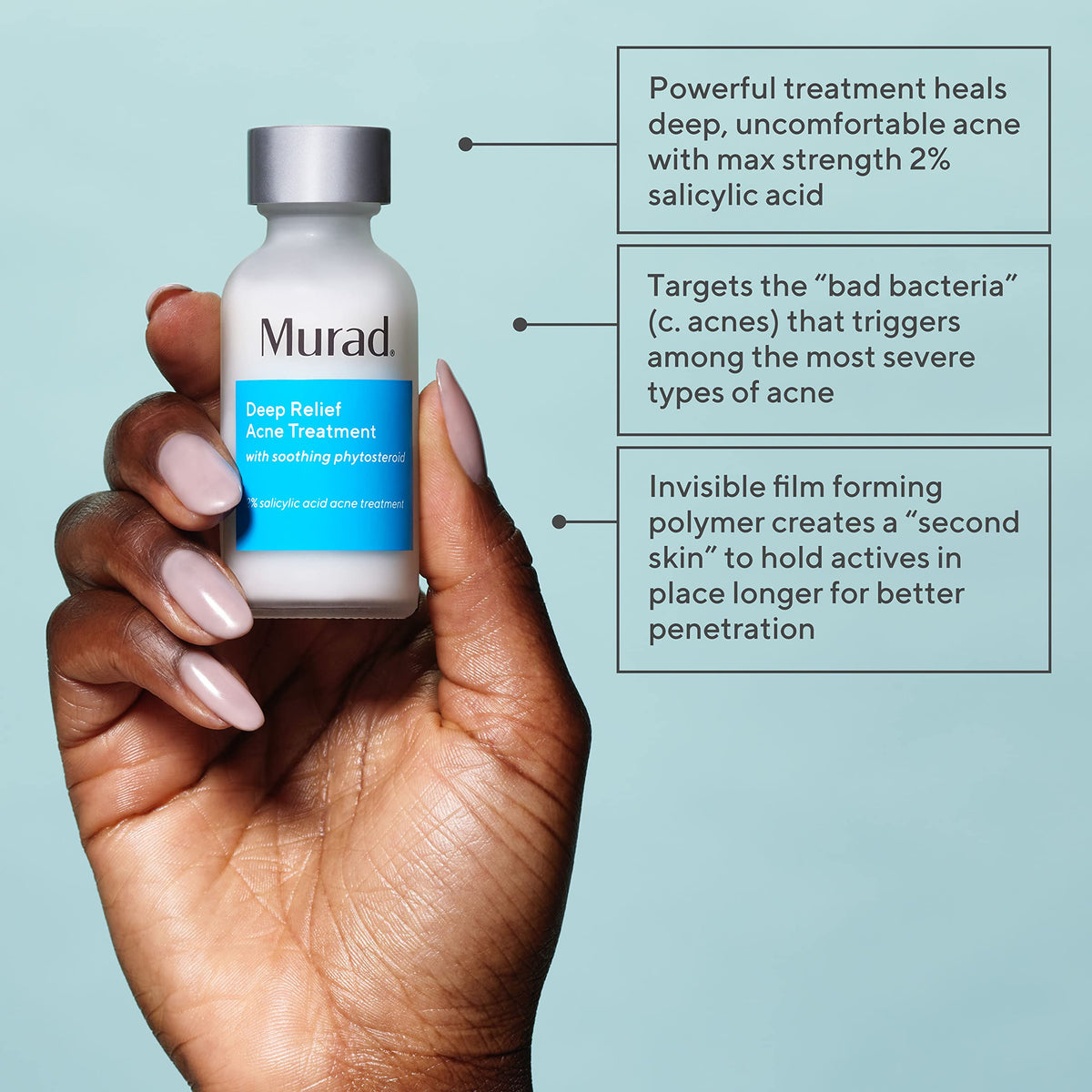 Murad Deep Relief Acne Spot Treatment with 2% Salicylic Acid, 1 Fl Oz