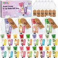 AZEN Hand Cream and Lip Balm Gift Set with Organza Bags and Thank-You Cards