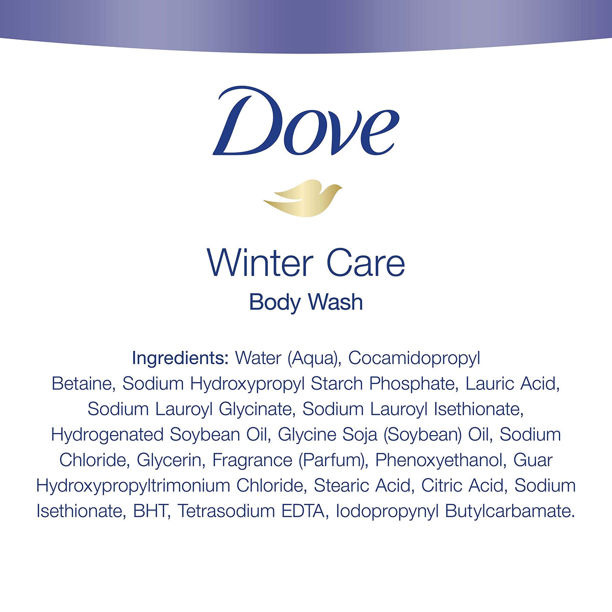 Dove Winter Care Moisturizing Body Wash for Dry Skin, 22 oz, 4 Count