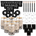 Irenare Bridesmaid Gift Set with Glass Cups, Makeup Bags and Accessories