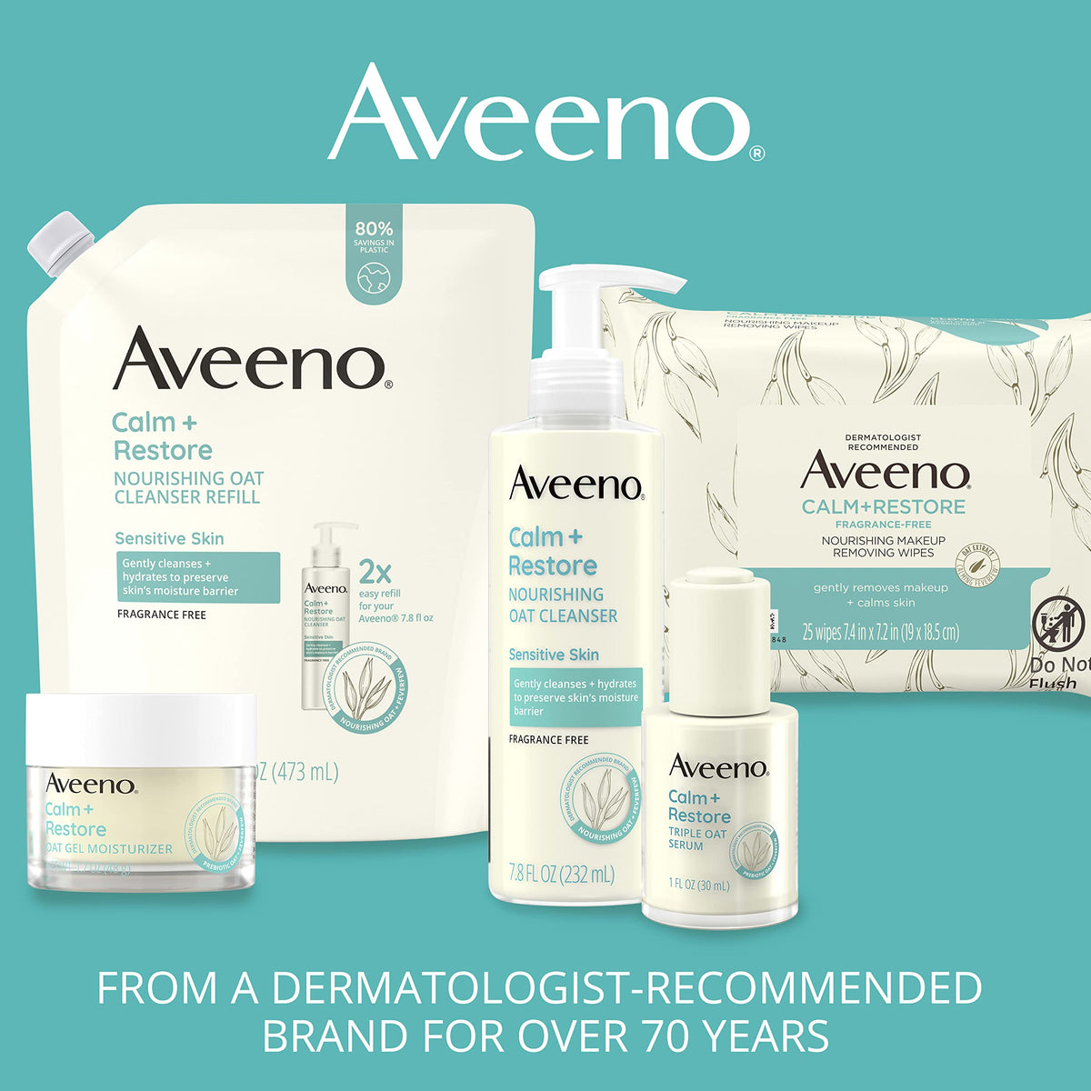 Aveeno Calm + Restore Nourishing Oat Facial Cleanser