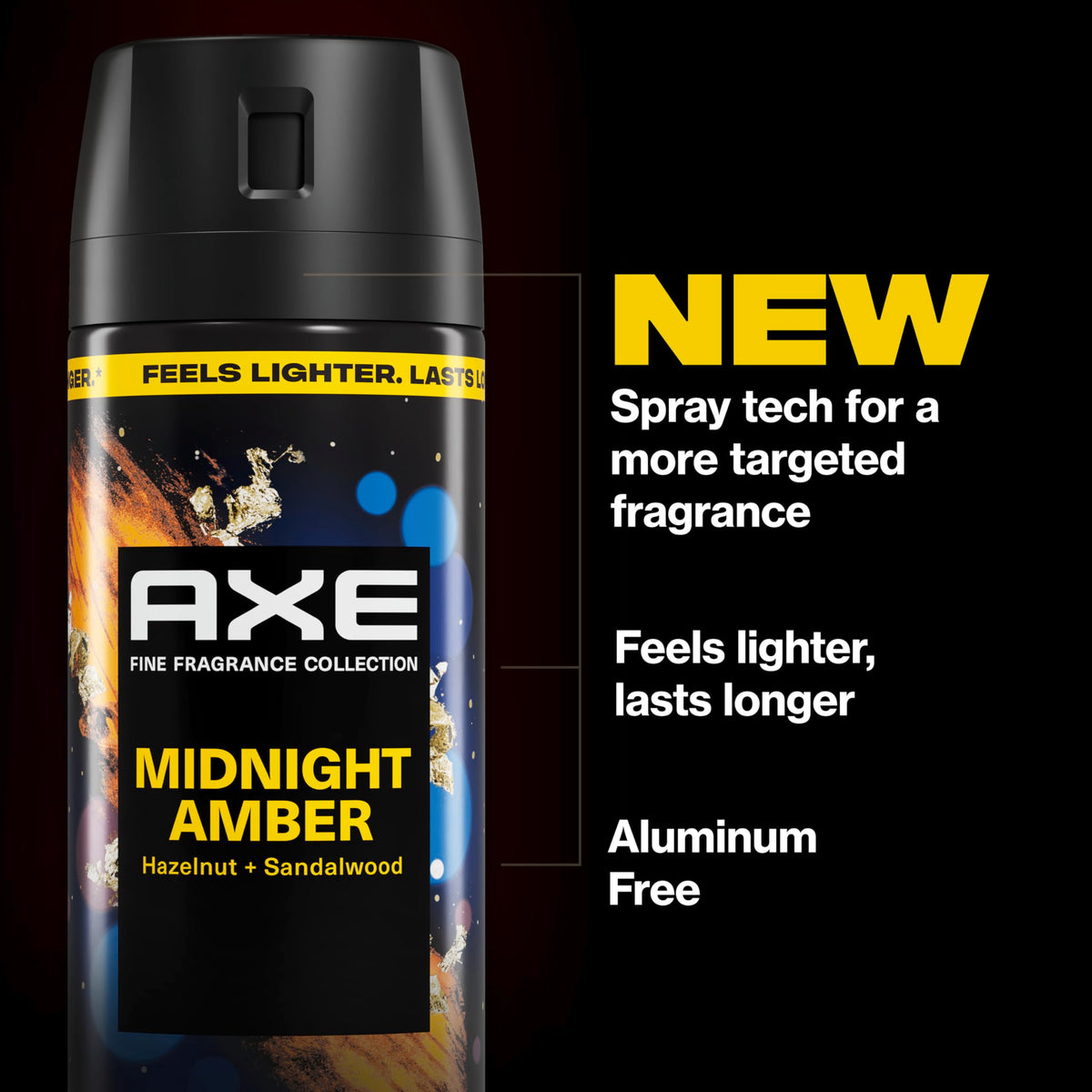 AXE Fine Fragrance Collection Midnight Amber Body Spray 3 Count
