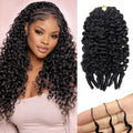 100% Human Hair Pre-Looped Crochet Hair, Natural Black