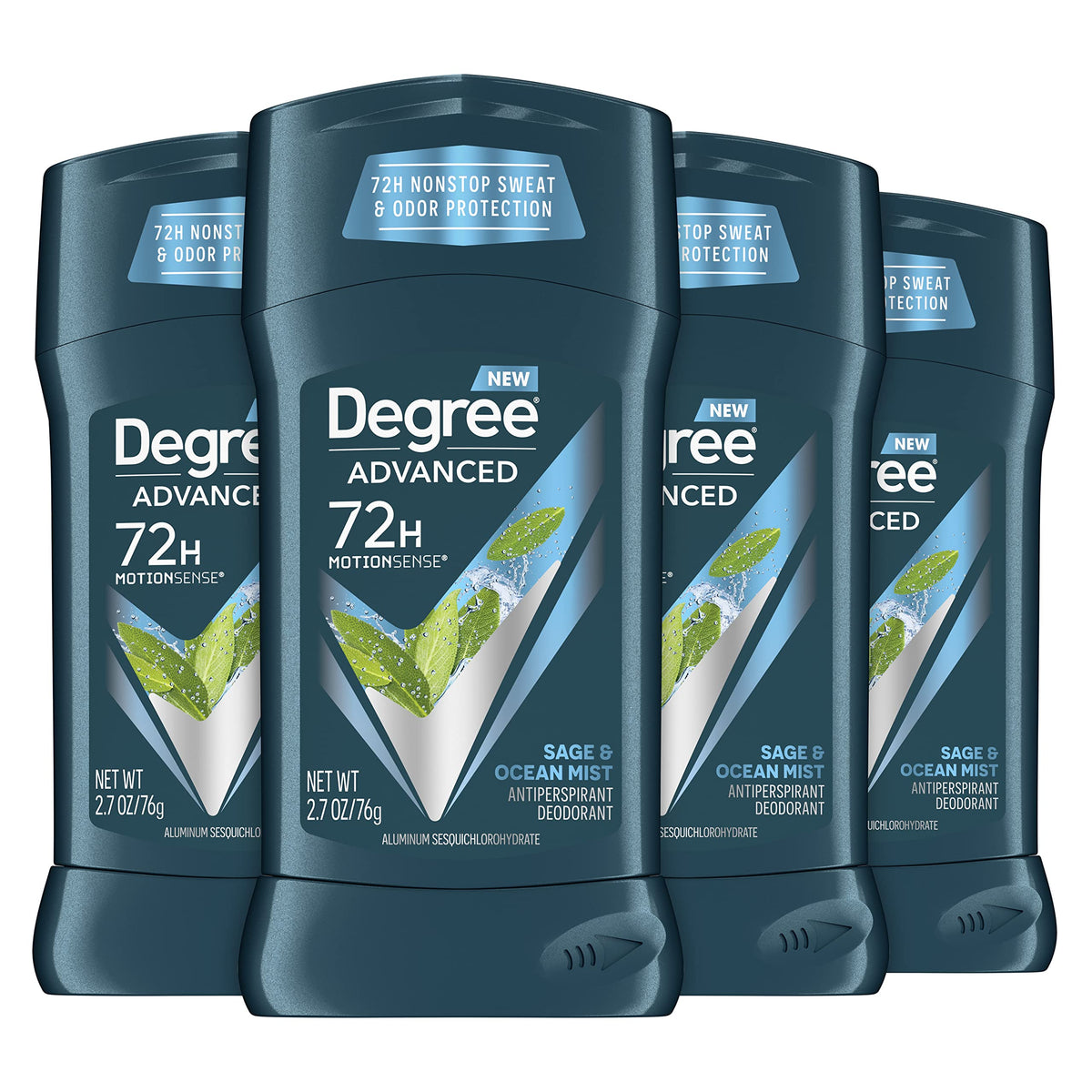 Degree Men Advanced Antiperspirant Deodorant 4-Pack