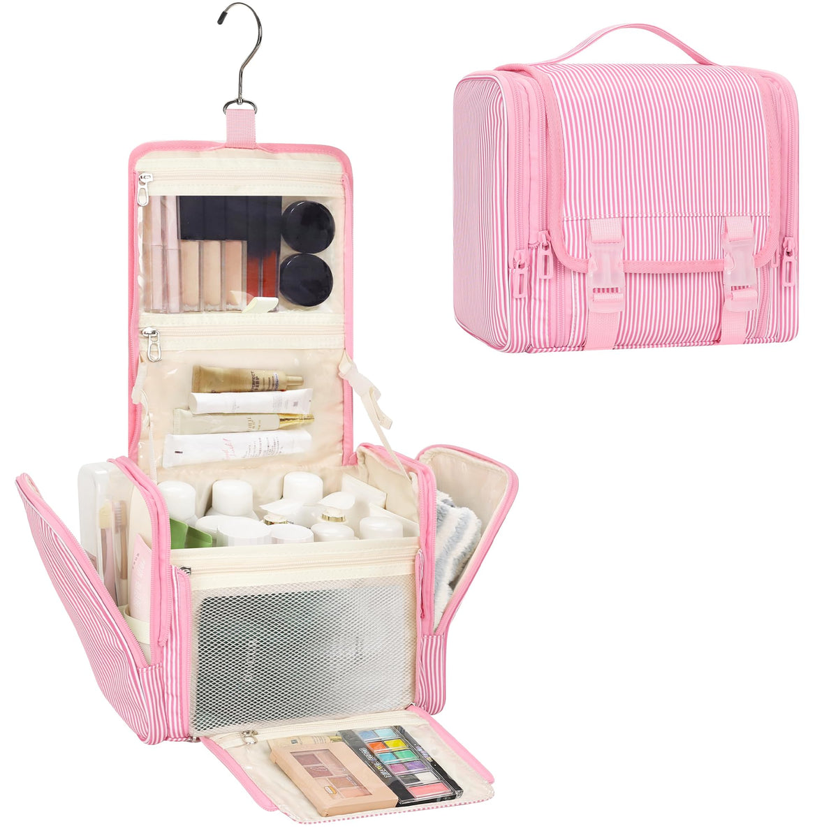 TANTO Large Hanging Toiletry Bag, Water-Resistant Travel Cosmetic Organizer