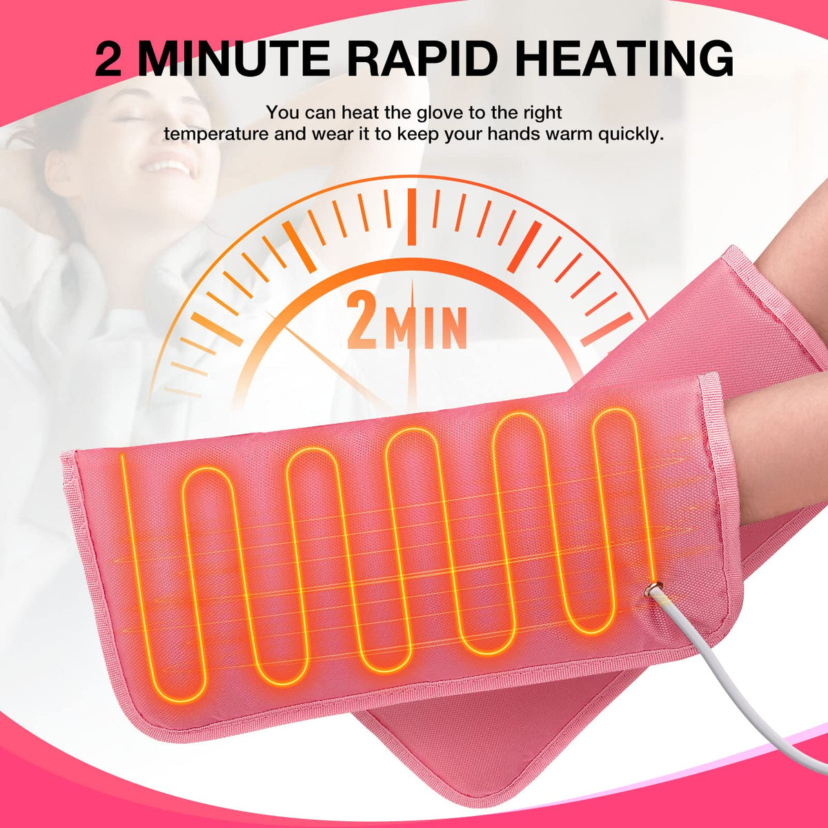 Noverlife Electric Heated Mitts with Far Infrared Warmth