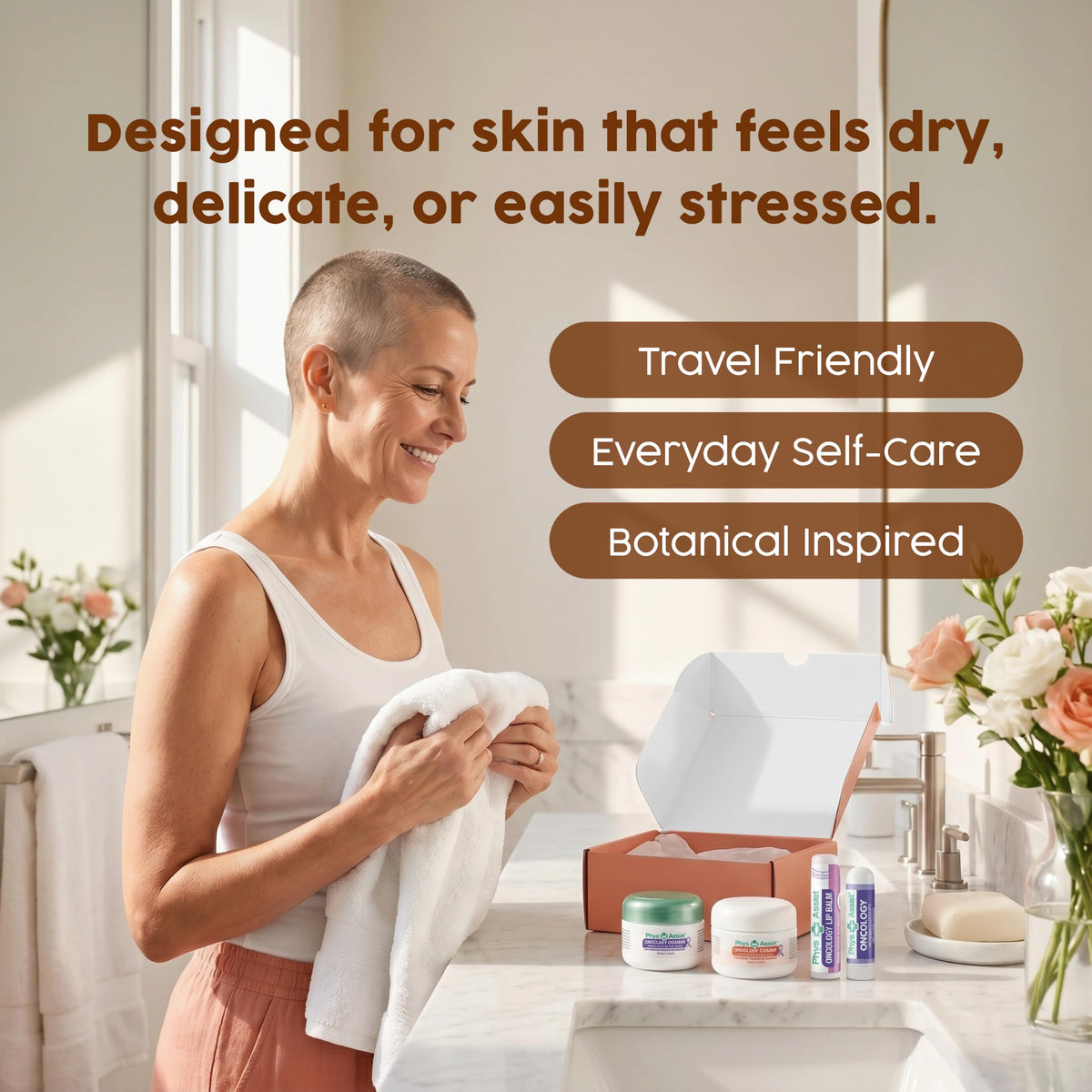 PhysAssist Comfort Kit Skincare and Wellness Set for Sensitive Skin