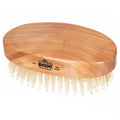 Kent MC4 Men's Boar Bristle Hair and Beard Brush Kit with Brush Cleaner