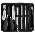 Heavy Duty Nail Clipper Set with Case, Stainless Steel 8-Piece Grooming Kit