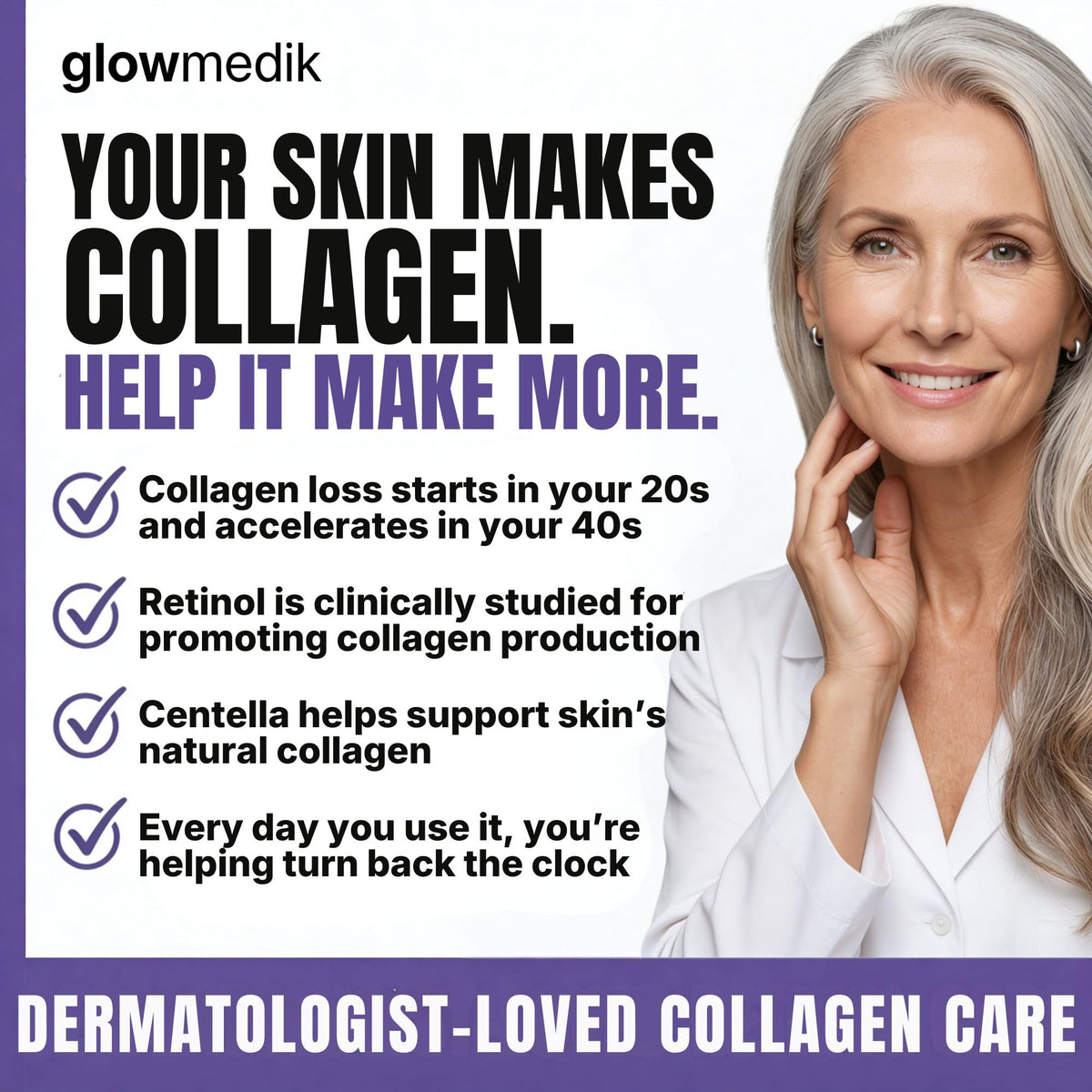 Glowmedik Pro-Collagen Retinol Face Cream with Hyaluronic Acid
