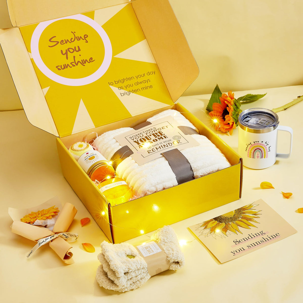 10-Piece Get Well Self-Care Gift Basket for Women