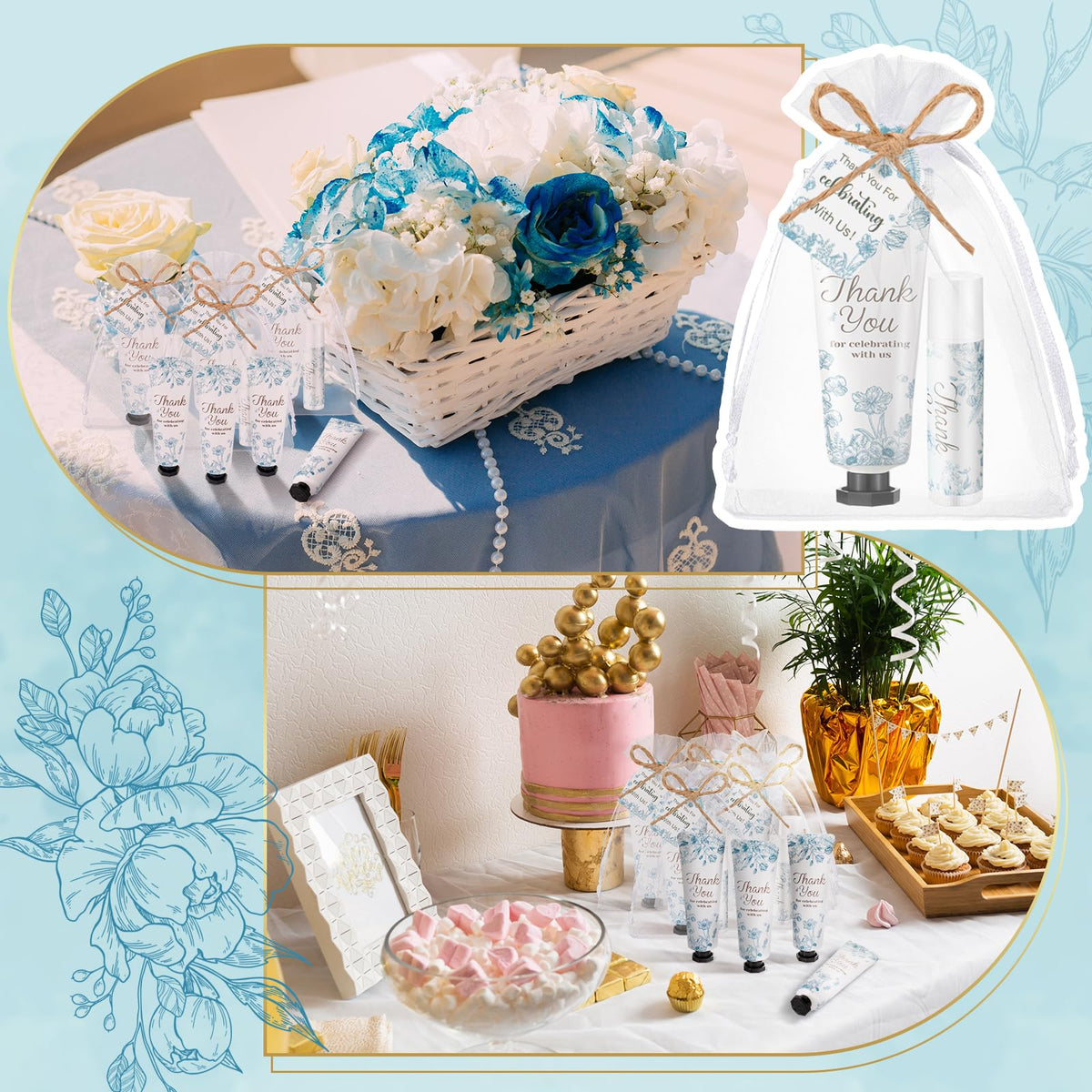 Hand Cream and Lip Balm Party Favor Gift Set