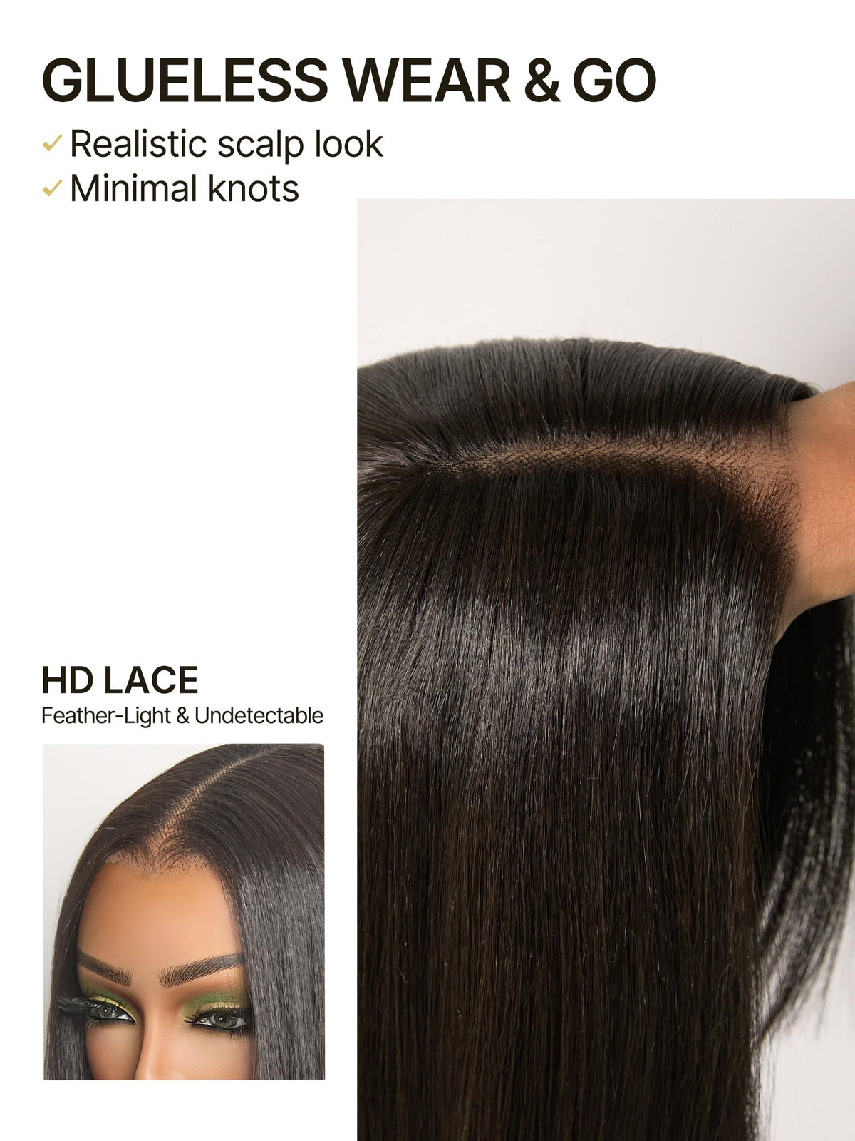 Frodio Veralux Blend Human Hair 28 Inch Glueless HD Lace Wig