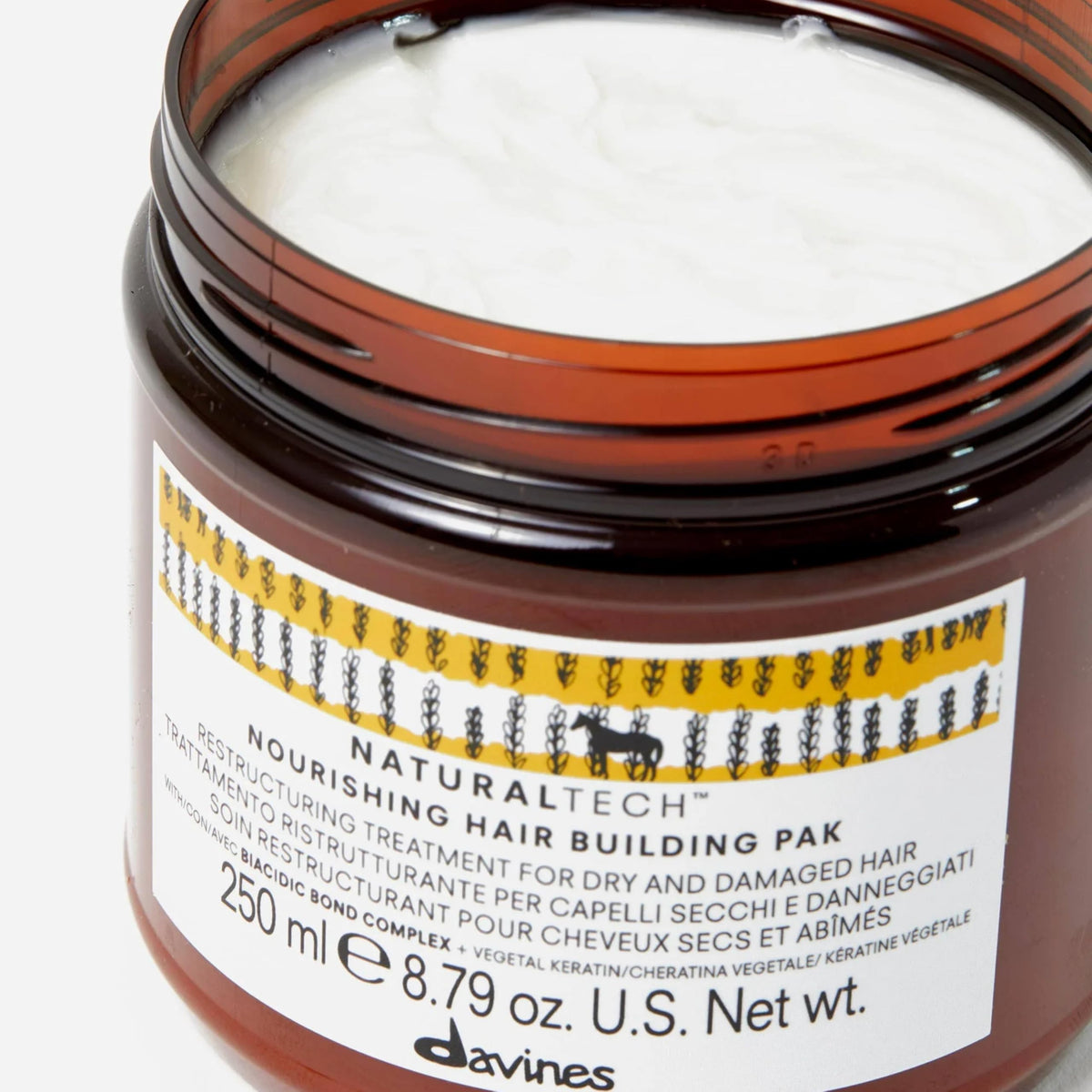 Davines Naturaltech Nourishing Hair Building Pak Hair Repair Mask, 8.45 Fl Oz