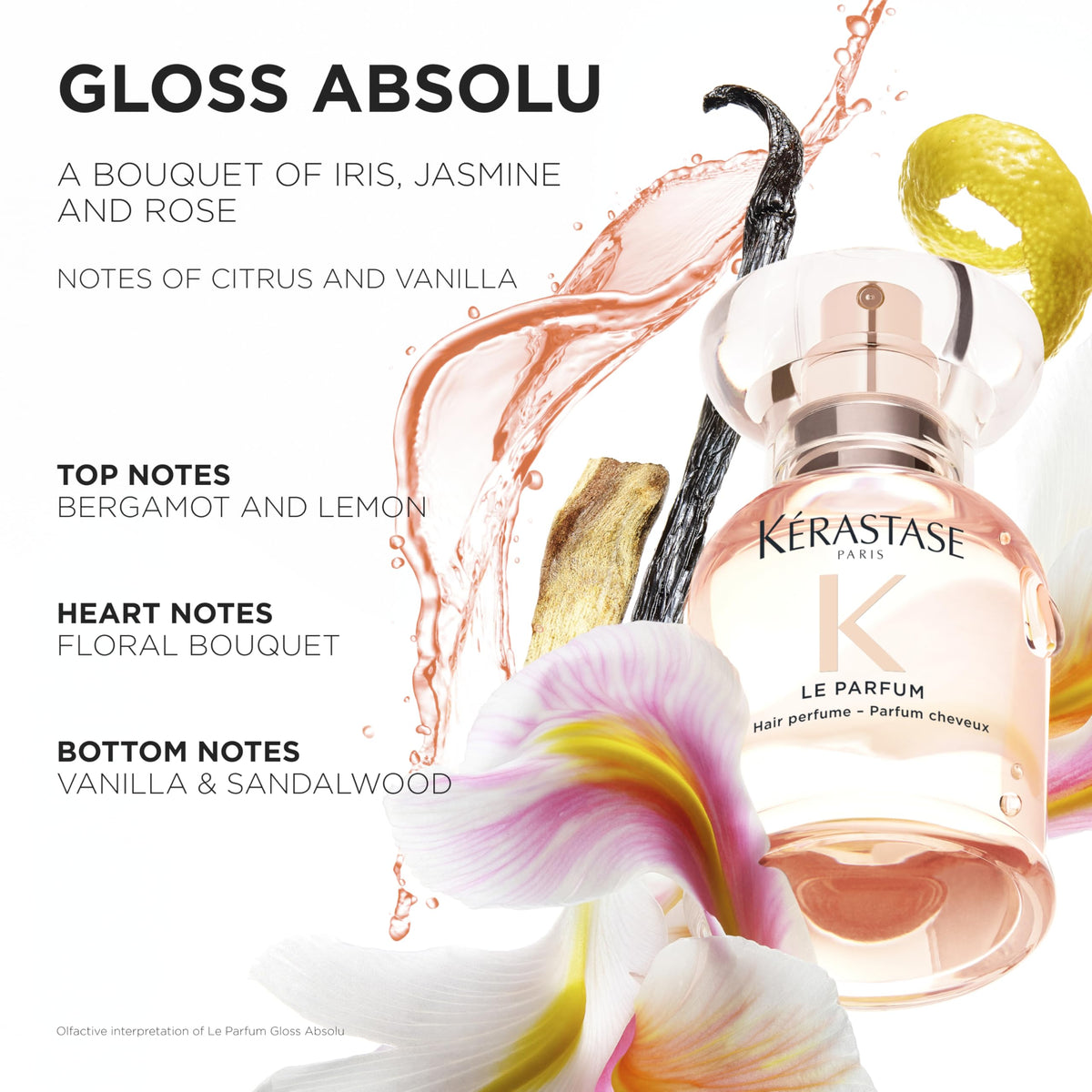 Kérastase Gloss Absolu Le Parfum Hair Perfume, Citrus & Floral Scent, 1.7 oz