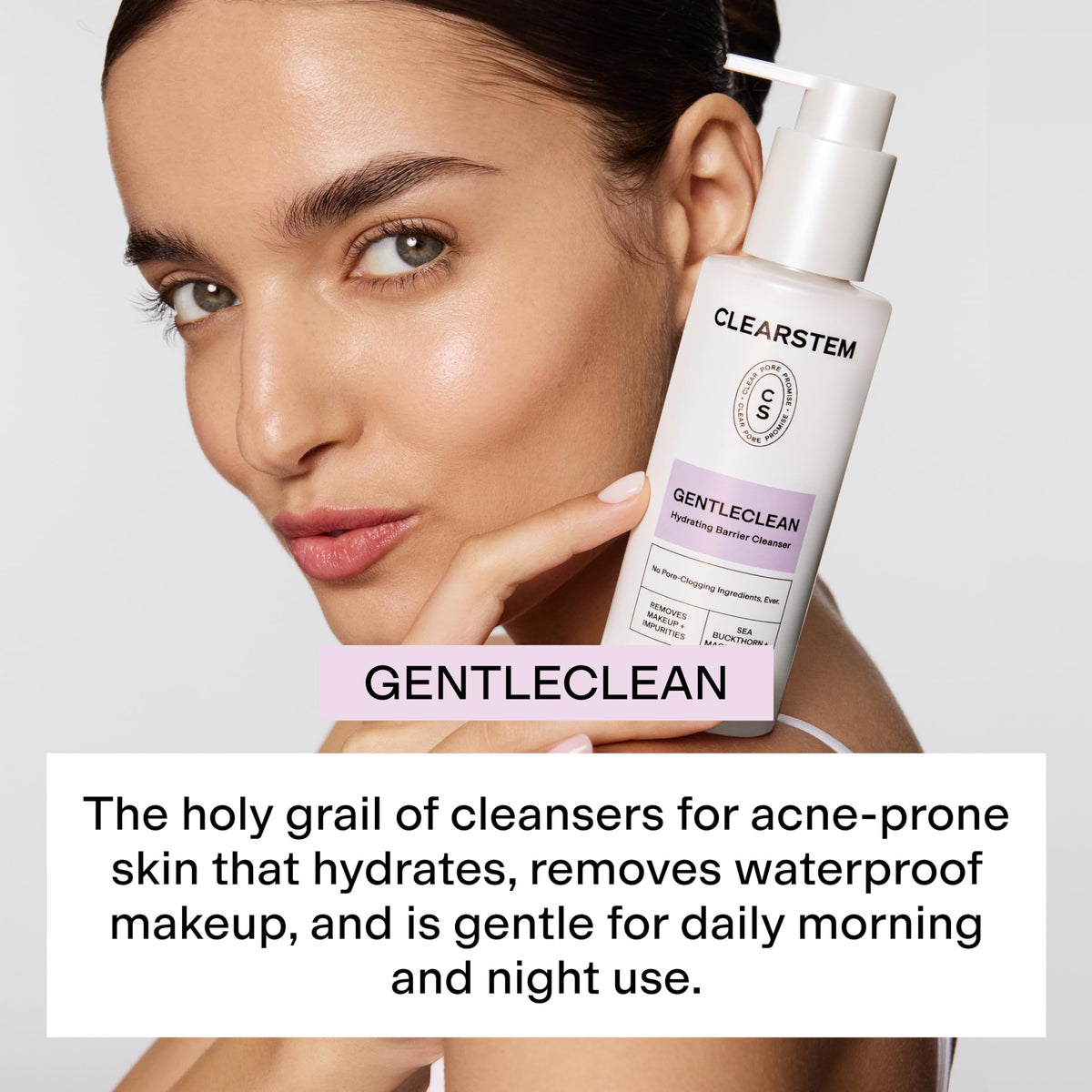 CLEARSTEM GENTLECLEAN Vitamin C Calming Facial Cleanser, 6 fl oz