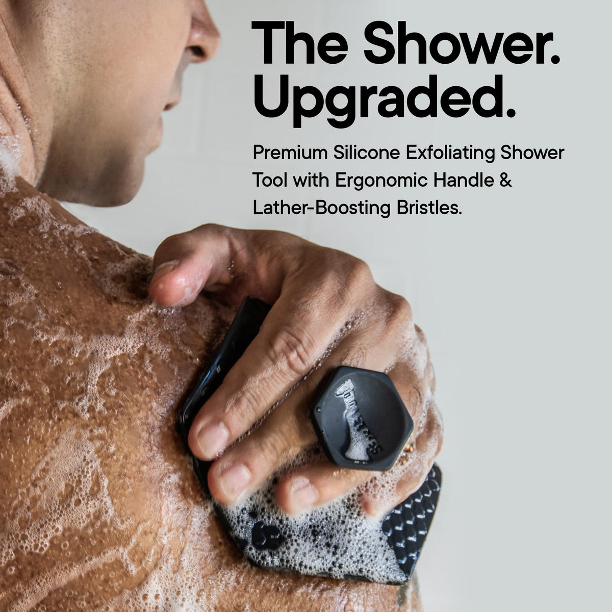 TOOLETRIES Ultimate Silicone Body & Face Scrubber Set - Charcoal