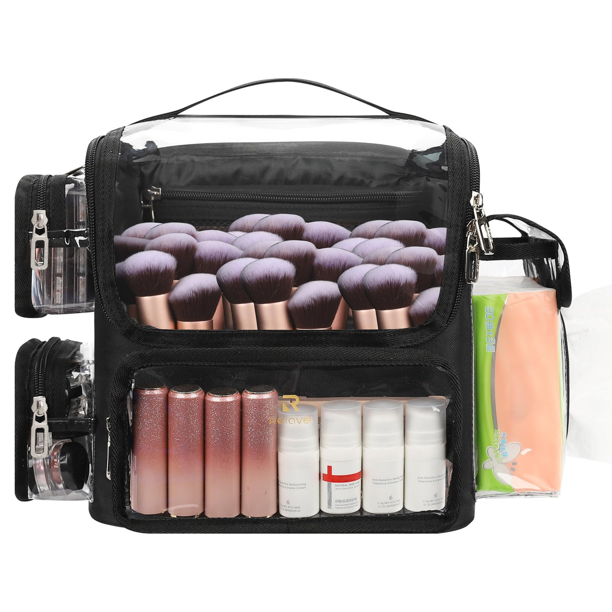 TANTO Makeup Brush Bag Organizer Foldable Travel Case