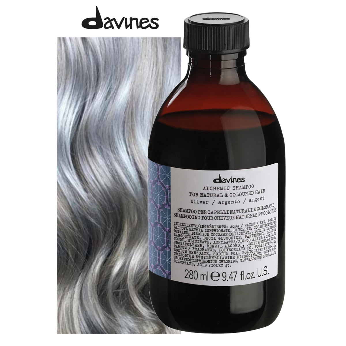 Davines Alchemic Color-Enhancing Shampoo for Natural & Colored Hair