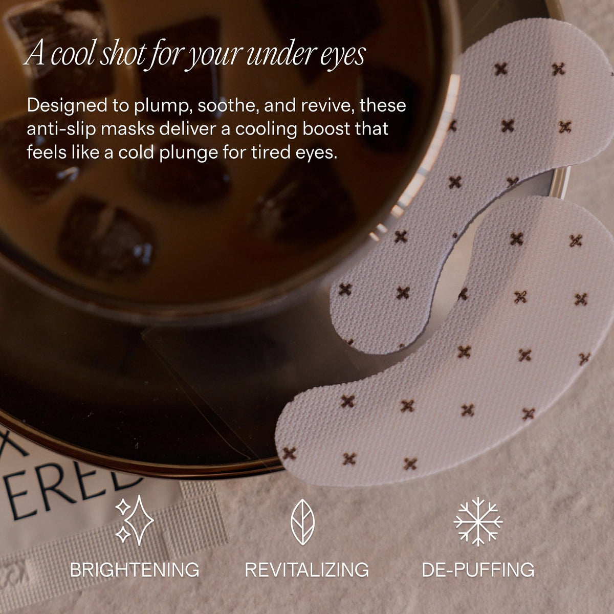 + Lux Unfiltered Iced Latte Cooling Under Eye Patches