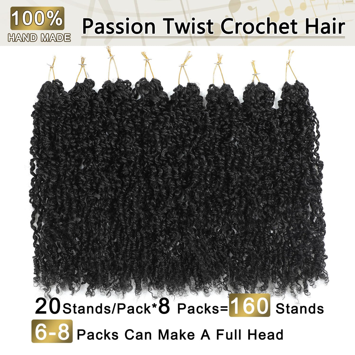 Boho Passion Twist Crochet Hair Pre-Looped Synthetic Locs
