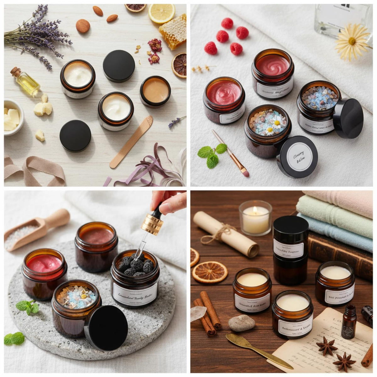 Layhit 2 oz Glass Jars with Airtight Lids