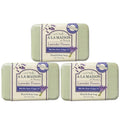 A LA MAISON Lavender Flower French Milled Moisturizing Soap Bars, 3-Pack