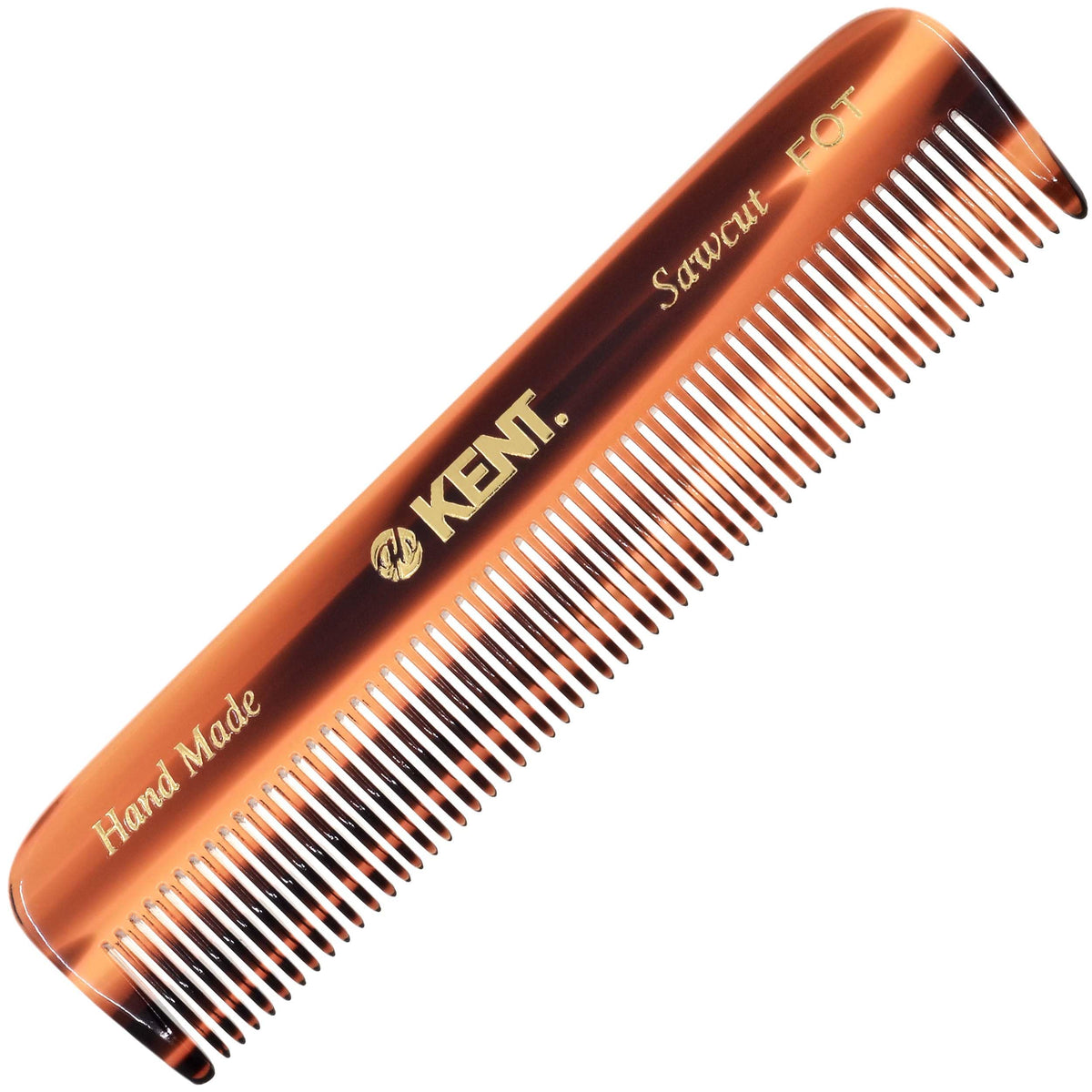 Kent Fine-Tooth Handmade Pocket Comb for Hair, Beard and Mustache Care