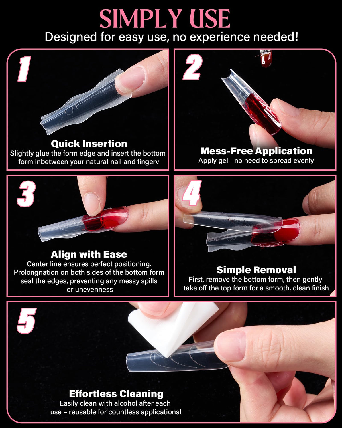 Sandwich Nail Dual Forms for Nail Extensions
