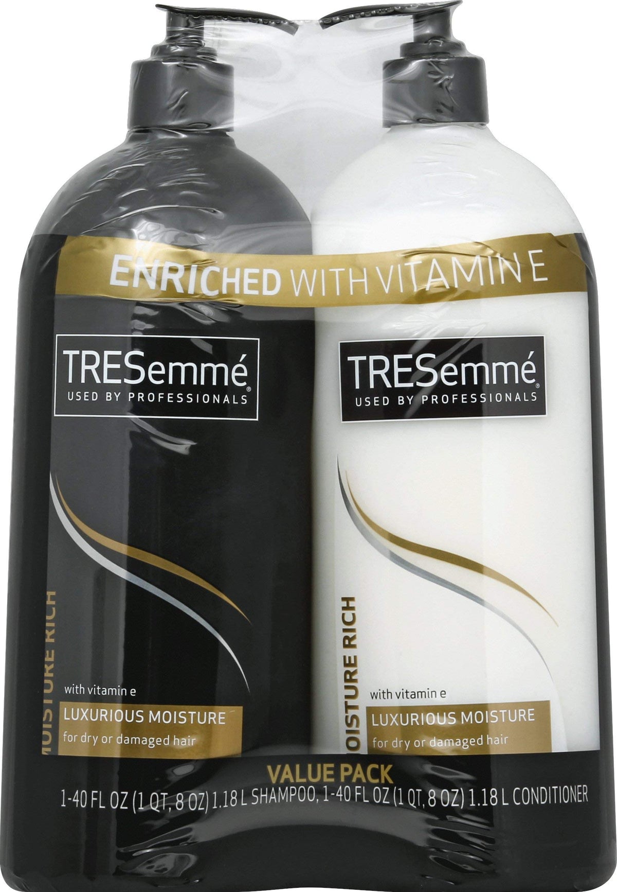 TRESemmé Moisture Rich Shampoo & Conditioner Value Pack, 2 x 40 oz