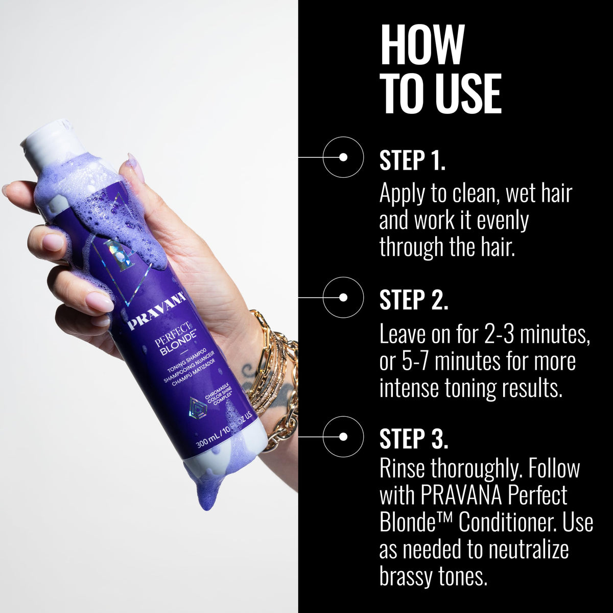 PRAVANA The Perfect Blonde Purple Toning Shampoo