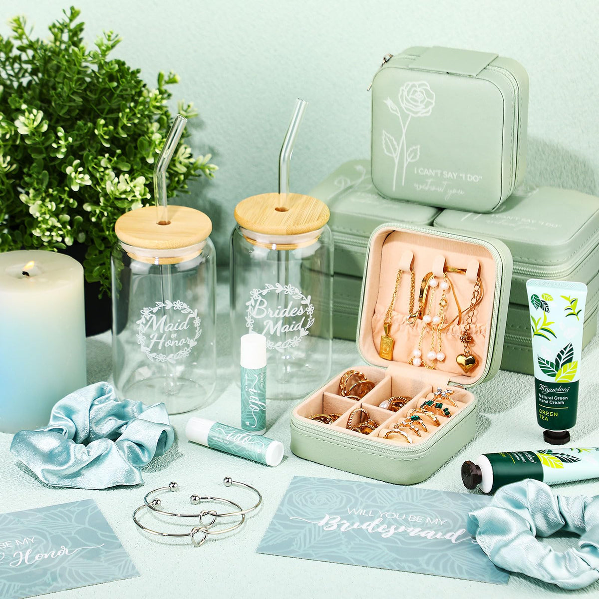 Teenyyou 60 Pcs Bridesmaid Proposal Gift Set