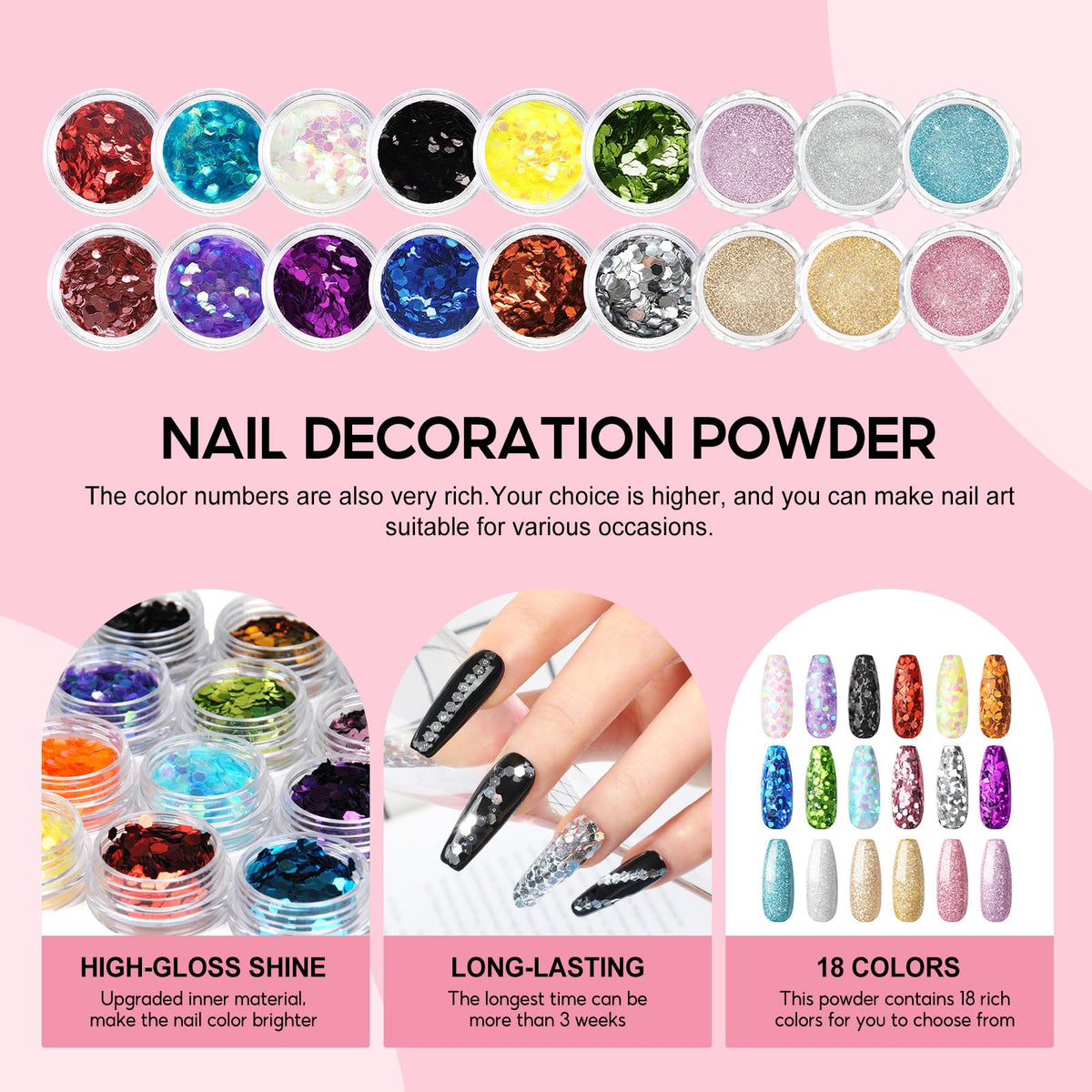 COSCELIA Acrylic Nail Kit with Acrylic Powder