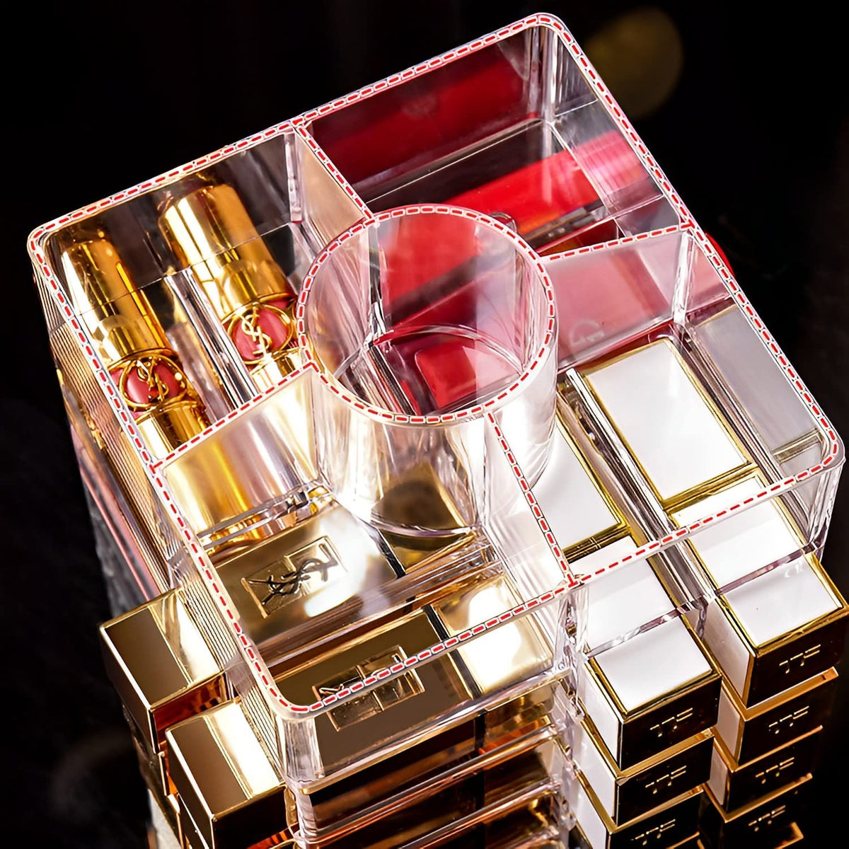Sooyee 360-Degree Rotating Lipstick Organizer Holder
