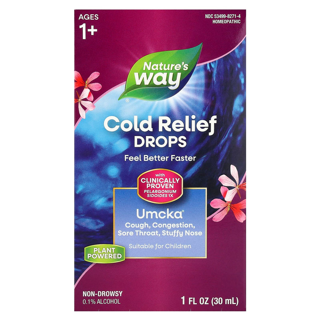 Nature's Way, Umcka®, Cold Relief Drops, Ages 1+, 1 fl oz (30 ml)