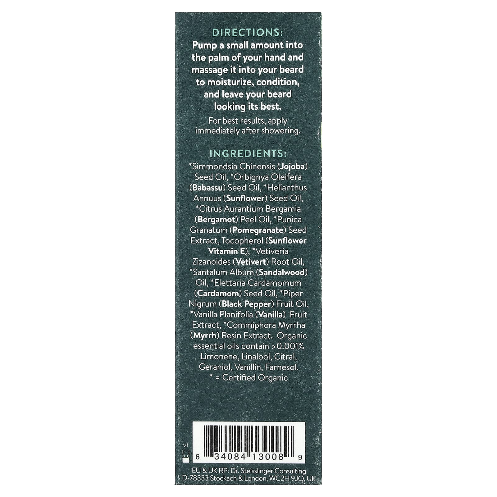 Badger, Beard Oil, Vanilla & Bergamot, 1 fl oz (29.6 ml)