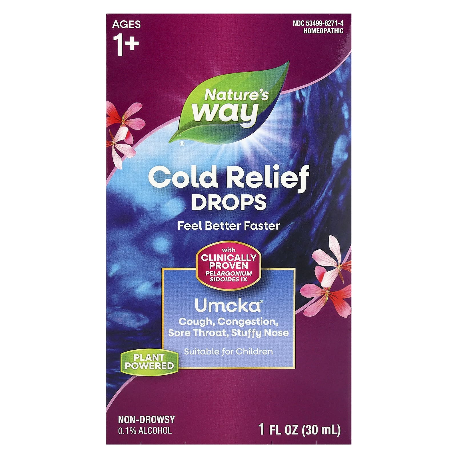 Nature's Way, Umcka®, Cold Relief Drops, Ages 1+, 1 fl oz (30 ml)