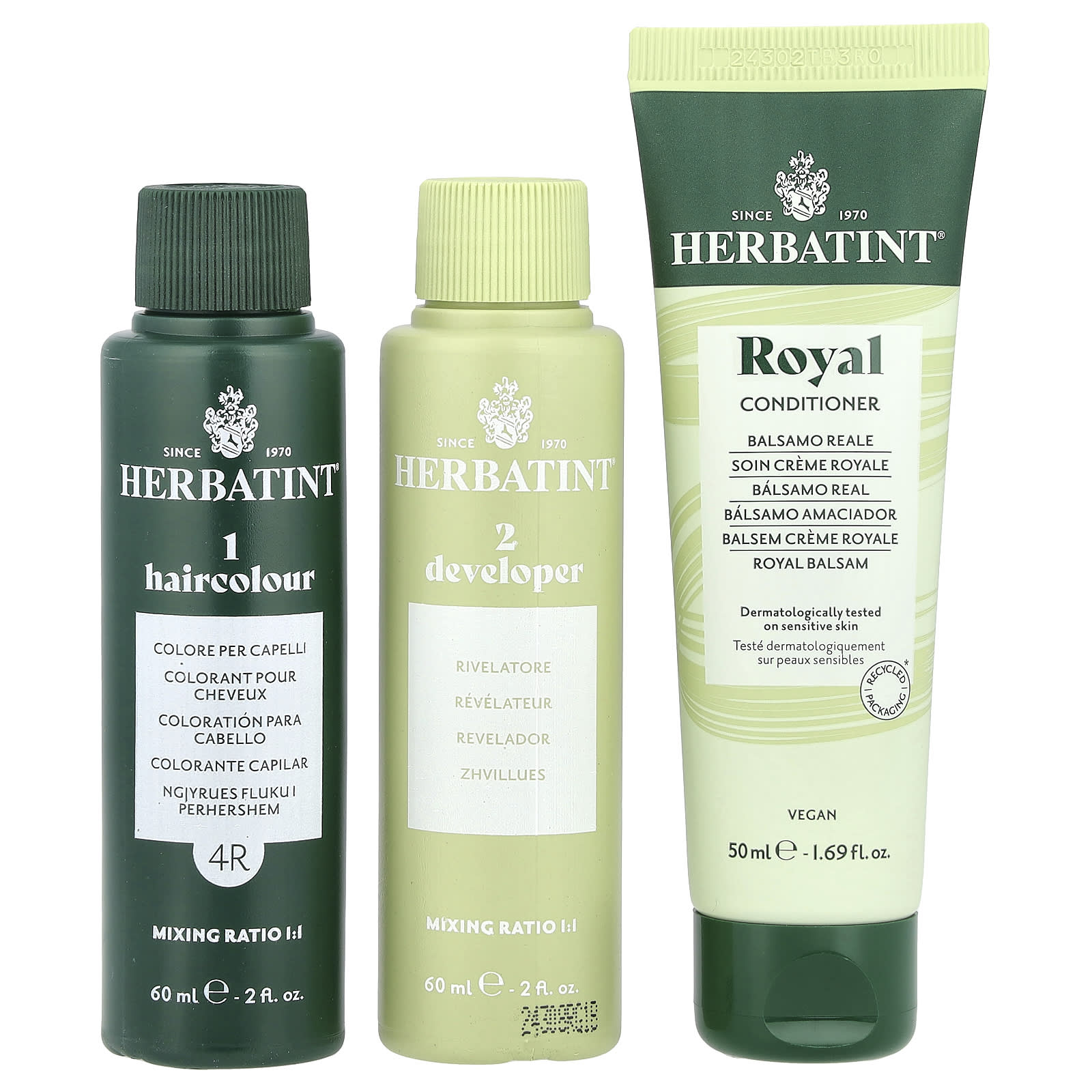 Herbatint, Permanent Haircolor Gel, 4R Copper Chestnut, 5.75 fl oz (170 ml)