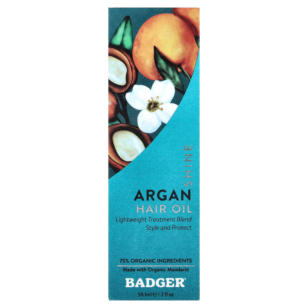 Badger, Argan Hair Oil, 2 fl oz (59.1 ml)
