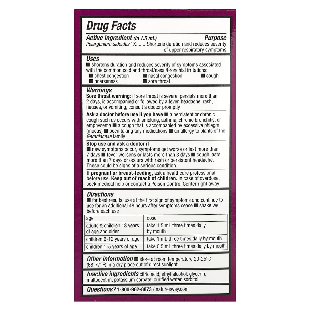 Nature's Way, Umcka®, Cold Relief Drops, Ages 1+, 1 fl oz (30 ml)