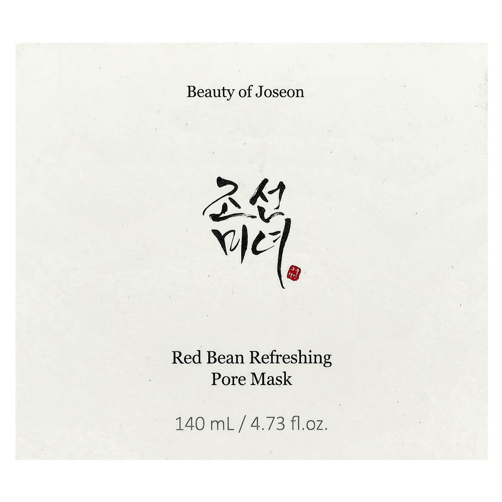 Beauty of Joseon, Red Bean Refreshing Pore Beauty Mask, 4.73 fl oz (140 ml)