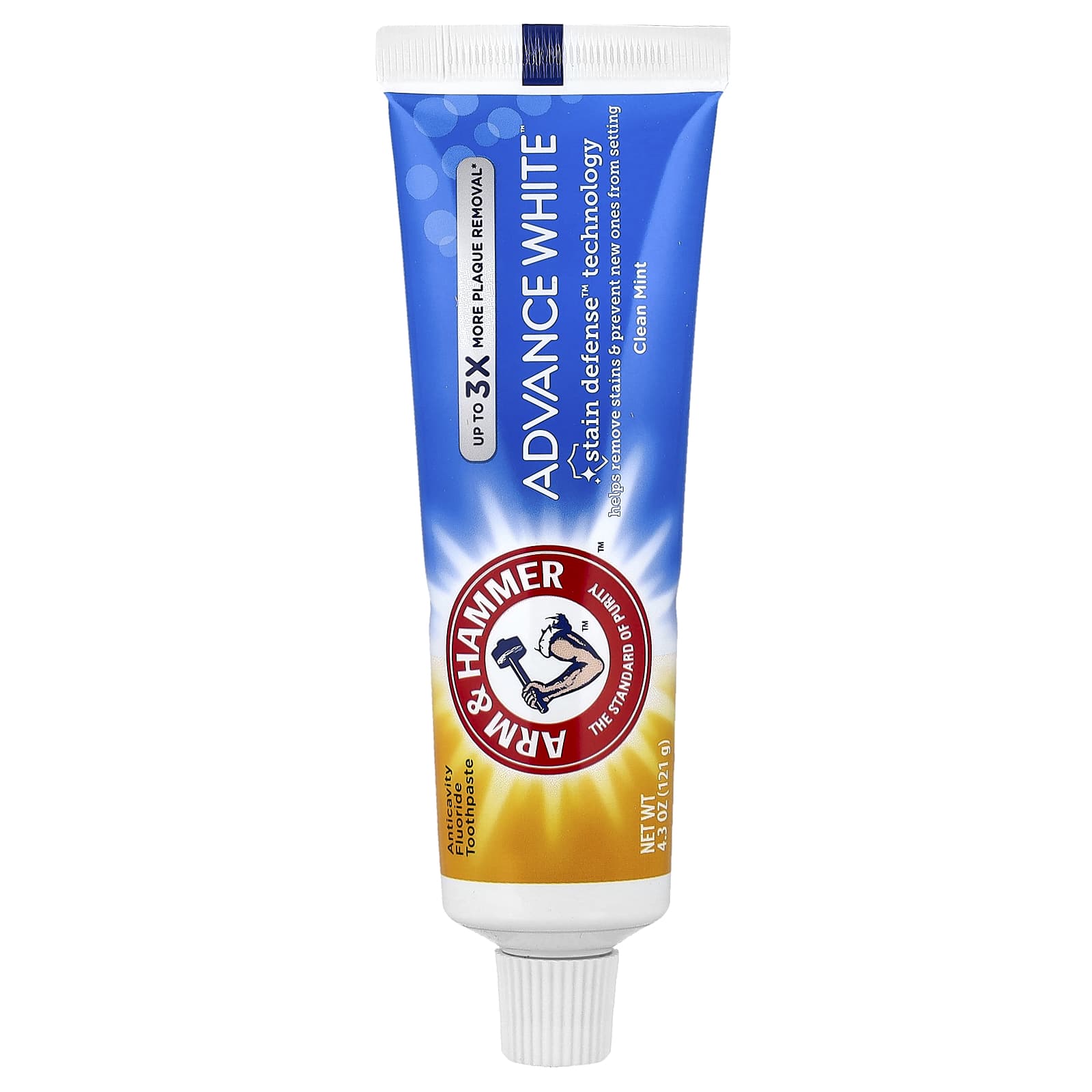 Arm & Hammer, AdvanceWhite, Anticavity Fluoride Toothpaste, Clean Mint, 4.3 oz (121 g)