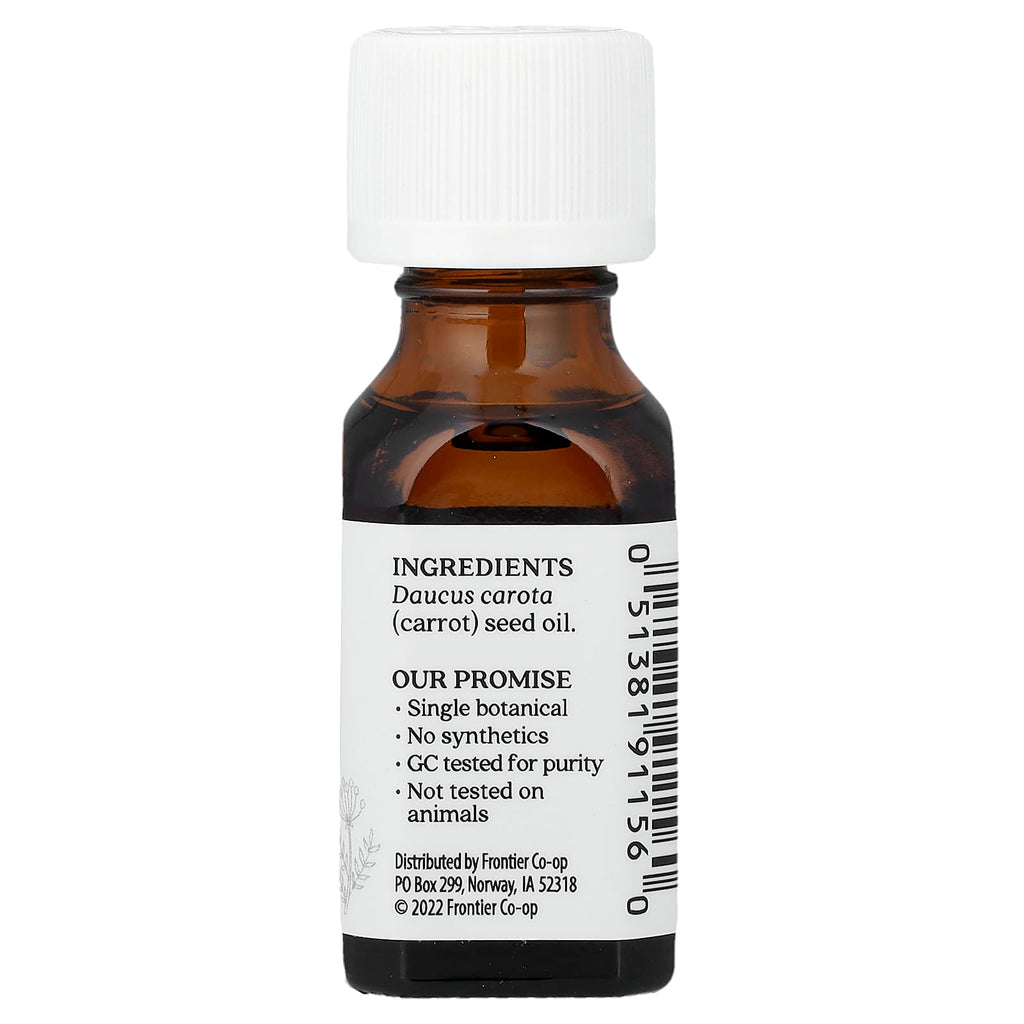 Aura Cacia, Pure Essential Oil, Carrot Seed, 0.5 fl oz (15 ml)
