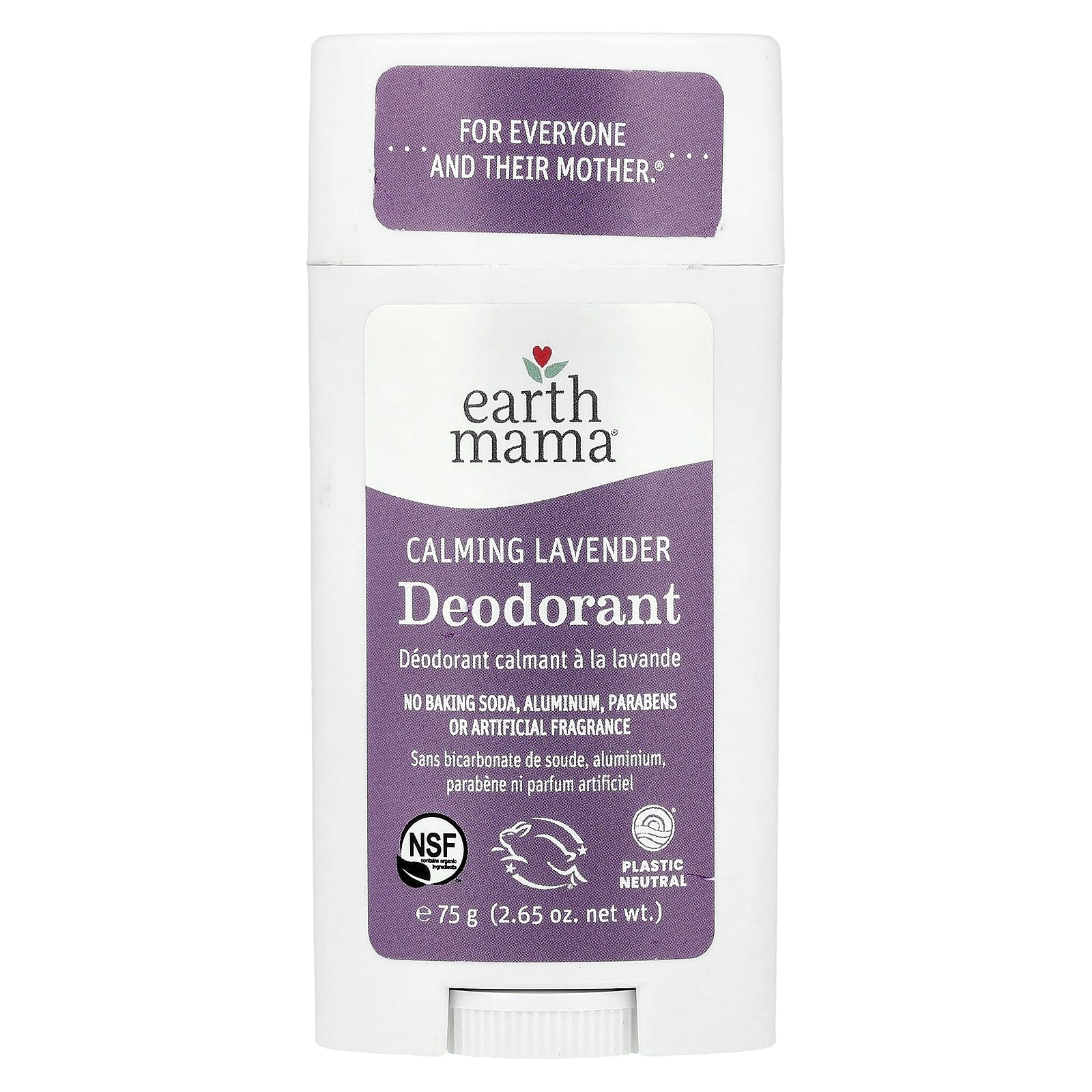 Earth Mama, Deodorant, Calming Lavender, 2.65 oz (75 g)