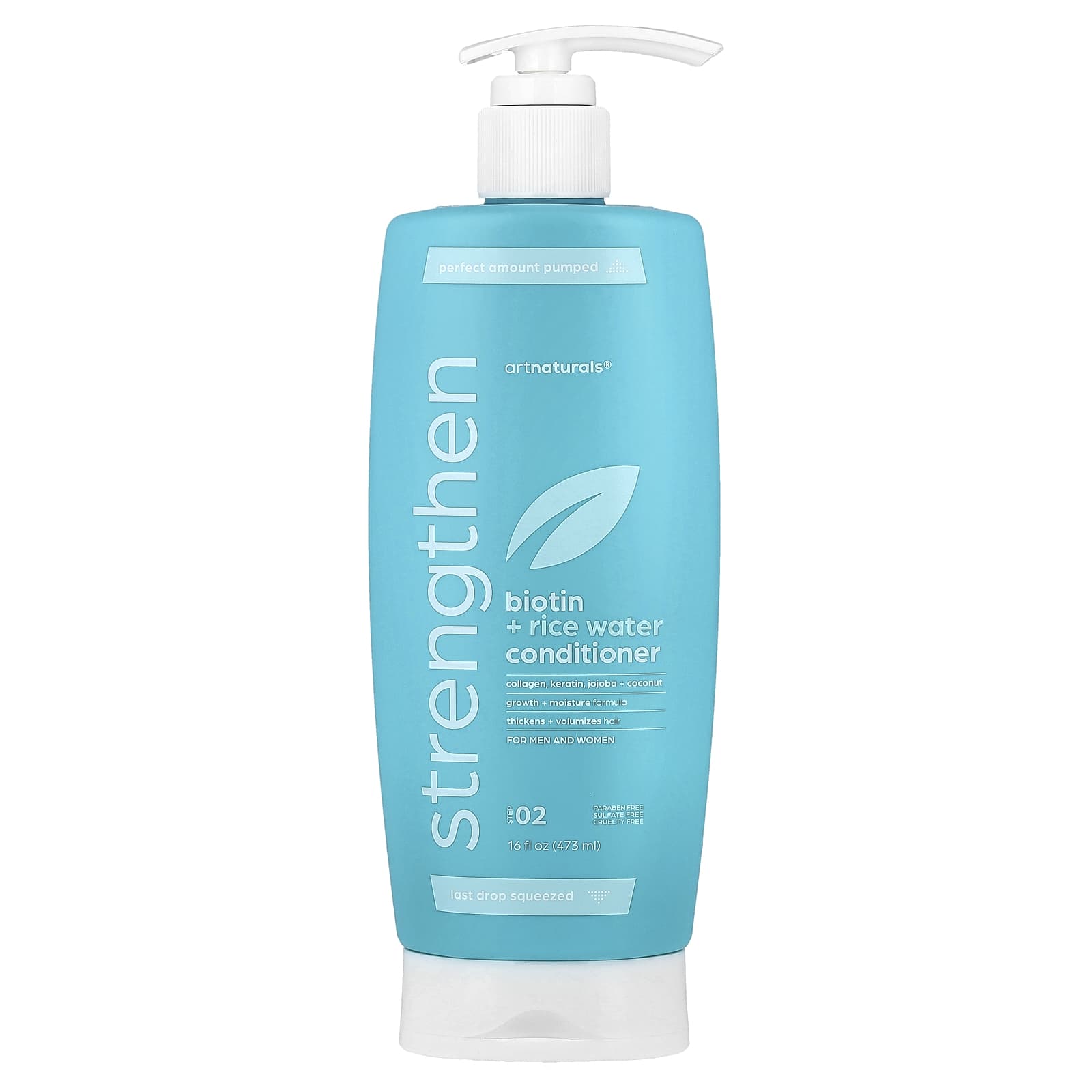 artnaturals, Biotin + Rice Water Strengthen Conditioner, For Men and Women, Step 02, 16 fl oz (473 ml)