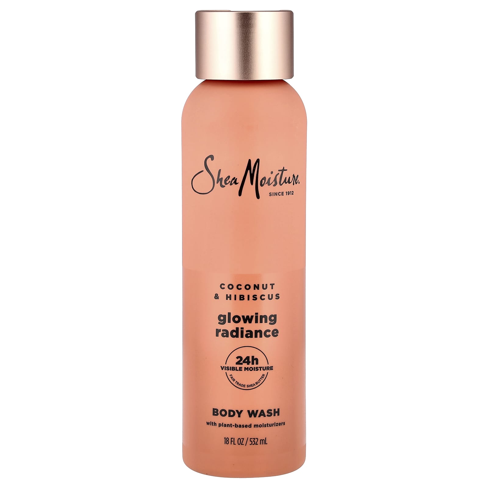 SheaMoisture, Glowing Radiance Body Wash, Coconut & Hibiscus, 18 fl oz (532 ml)