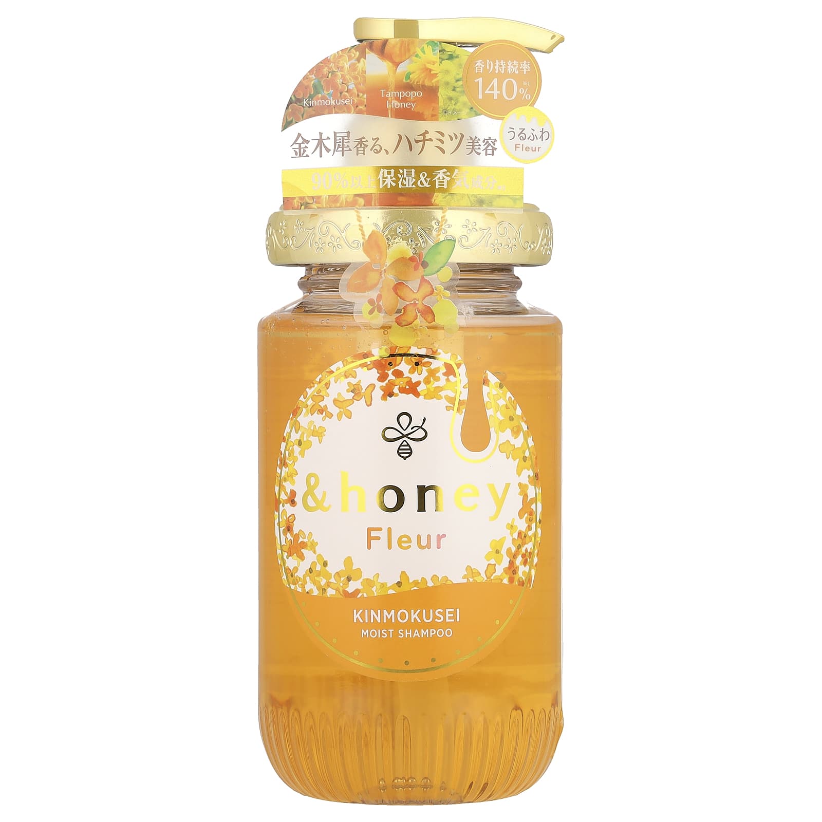 &honey, Fleur Moist Shampoo, Osmanthus Honey, 14.9 fl oz (440 ml)